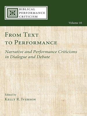 cover image of From Text to Performance
